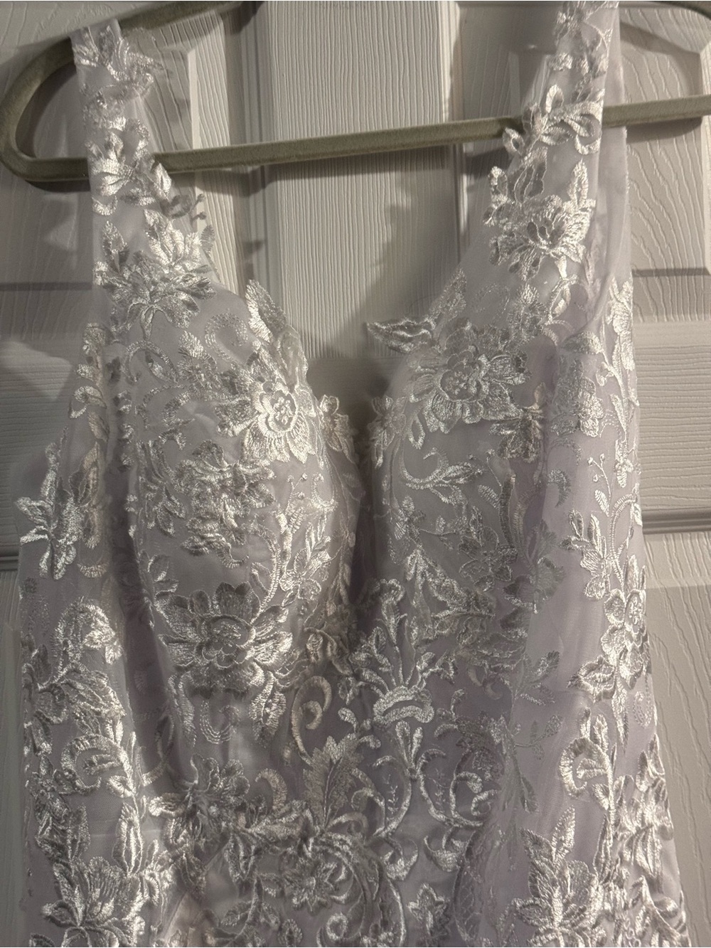 Ivory Lace Embroidered Bridal Dress Top (Custom)